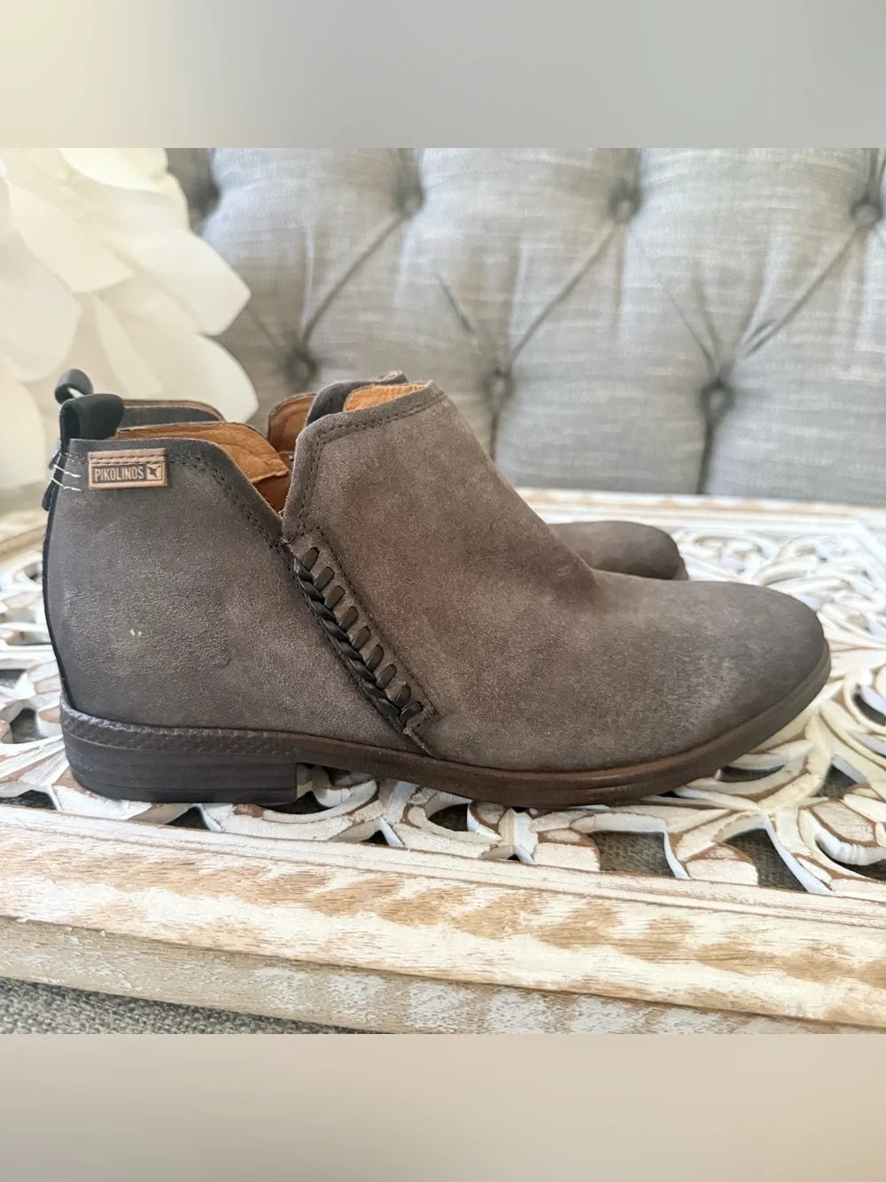 PIKOLINOS Taupe Suede Leather Chukka Boots Women’s 39 Women’s 8.5